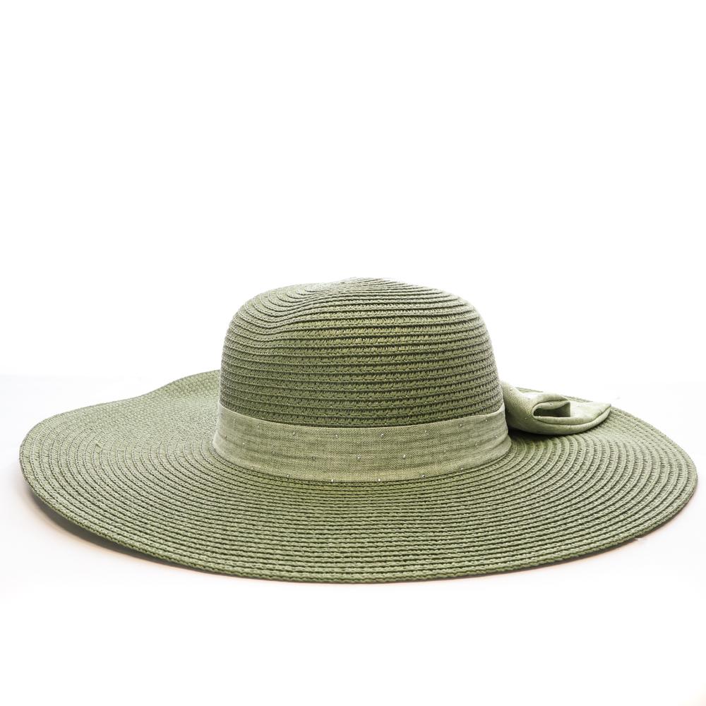 Chapeaux Kaki Femme Via Lorenzo Capeline Ivoire pas cher