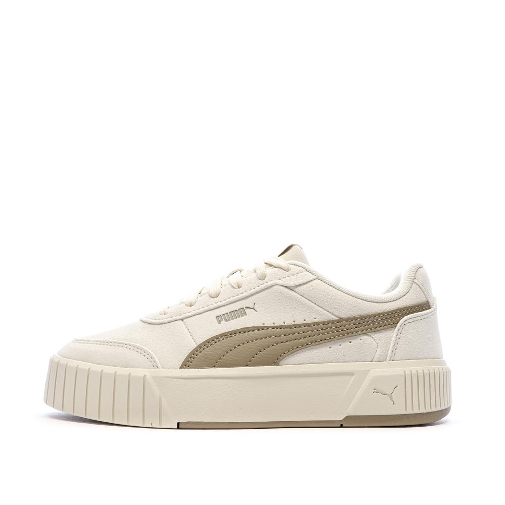 Baskets Beiges/Taupe Femme Puma Carina Mia pas cher