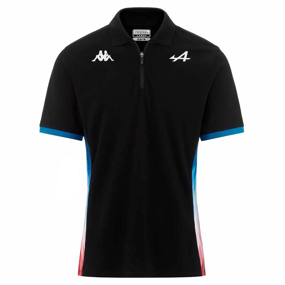 Polo Noir Homme Kappa Adrend pas cher