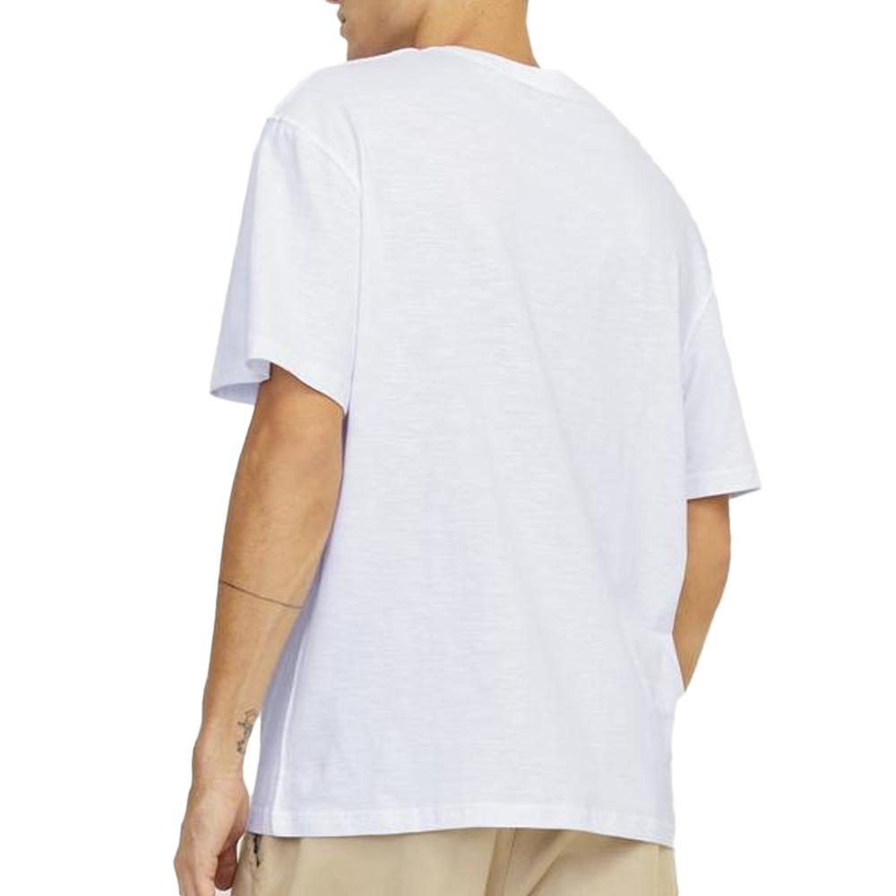 T-shirt Blanc Homme Jack & Jones 12250436 vue 2