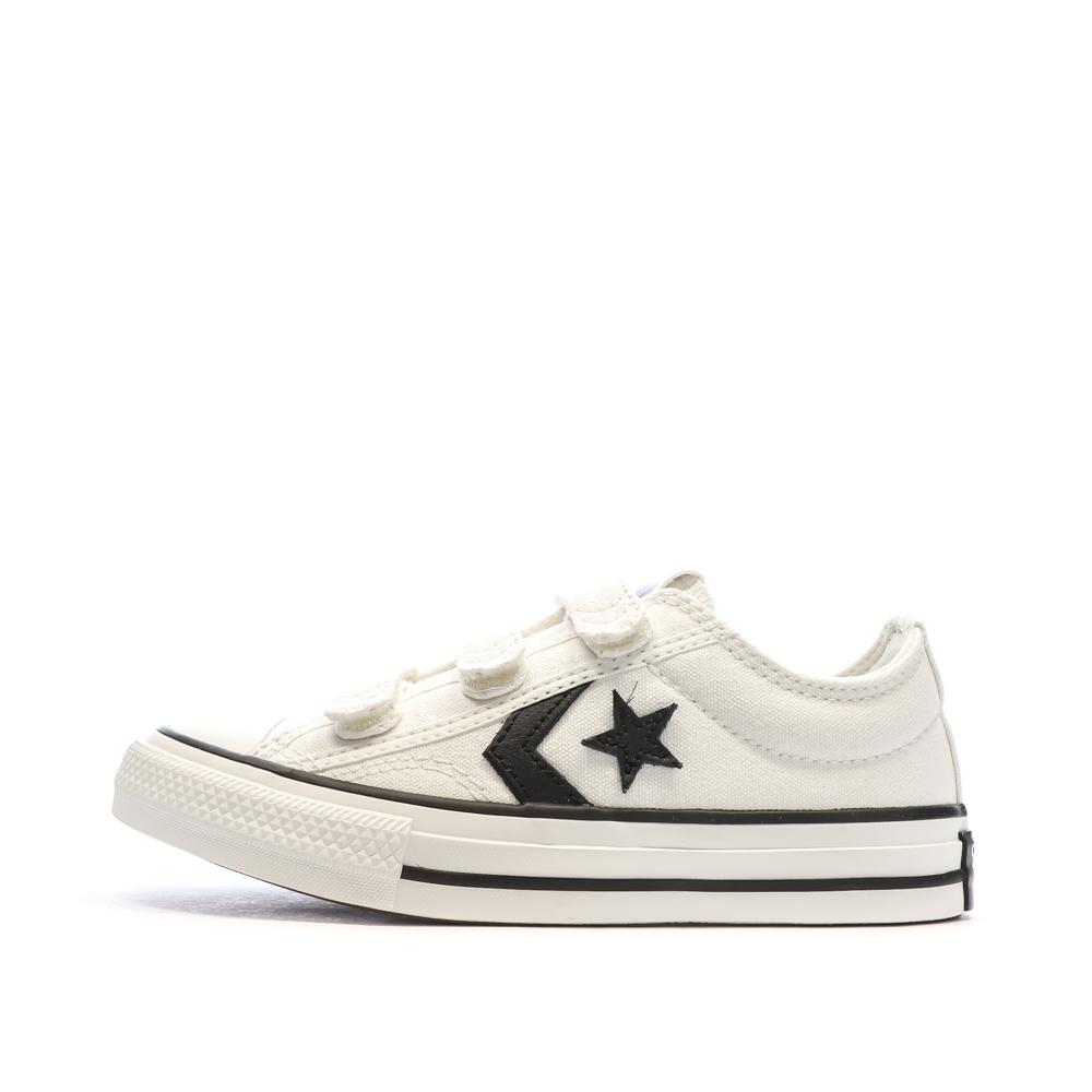 Baskets Blanches/Marines Garçon Converse Star Player pas cher