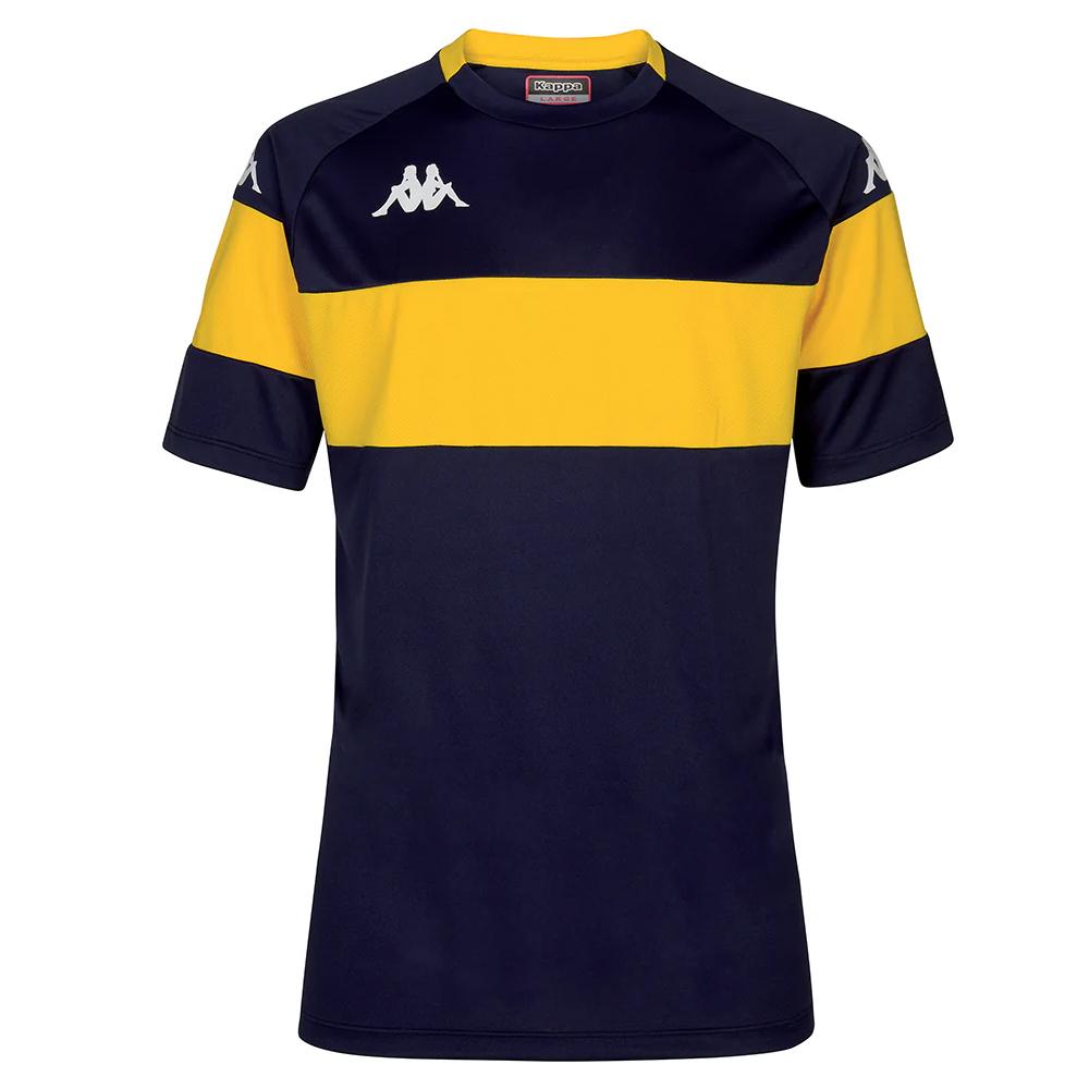 T-Shirt de Sport Marine/Jaune Garçon Kappa Dareto 33133WWJR pas cher