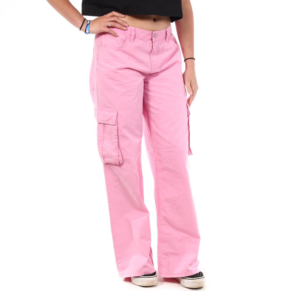 Pantalon Cargo Rose Femme Jennyfer PLOUF pas cher