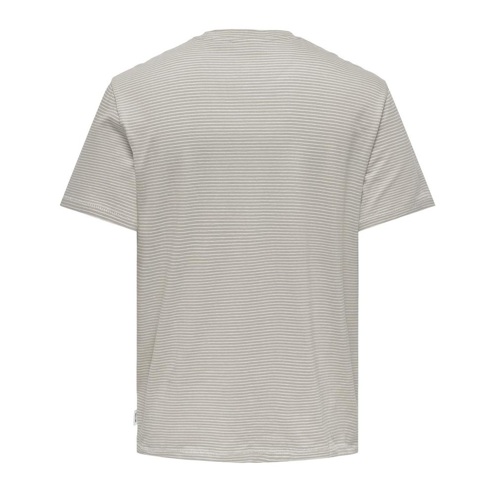 T-shirt Beige Homme Only & Sons Onsbale vue 2