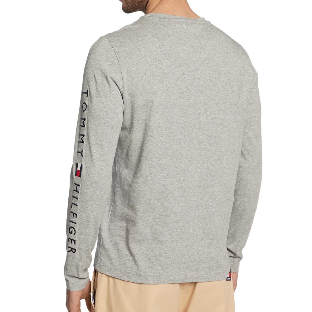 T-shirt Manches Longues Gris Homme Tommy Hilfiger Tommy Slee vue 2
