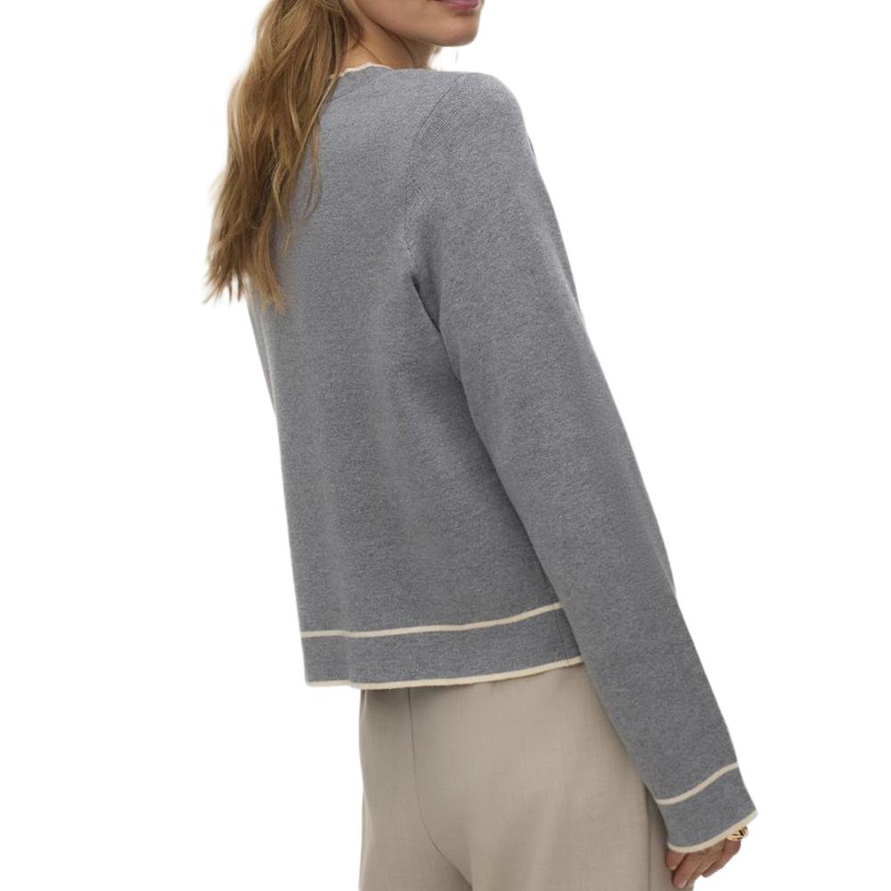 Pull Gris Femme Vero Moda Gold vue 2