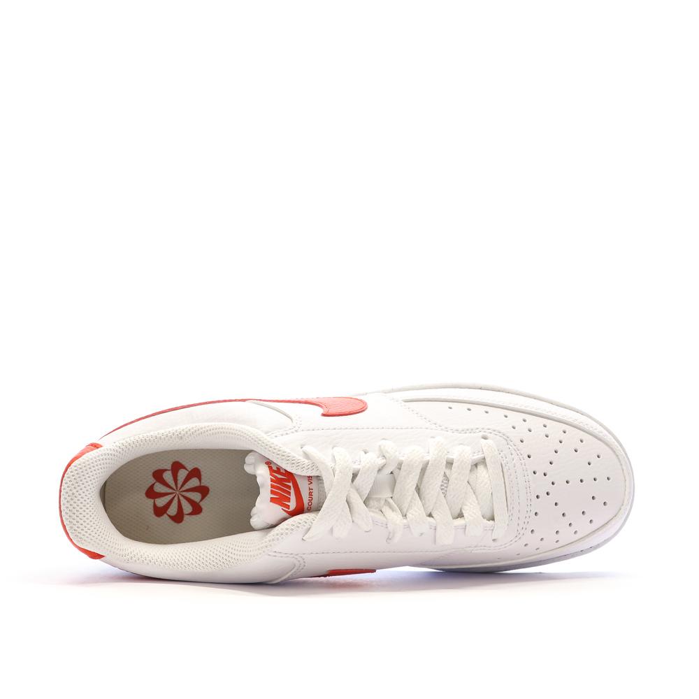 Baskets Blanches/Oranges Homme Nike Court Vision Low vue 4