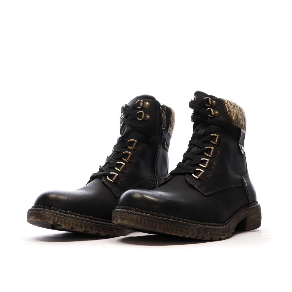 Boots Noires Femme RELIFE Gracita vue 6