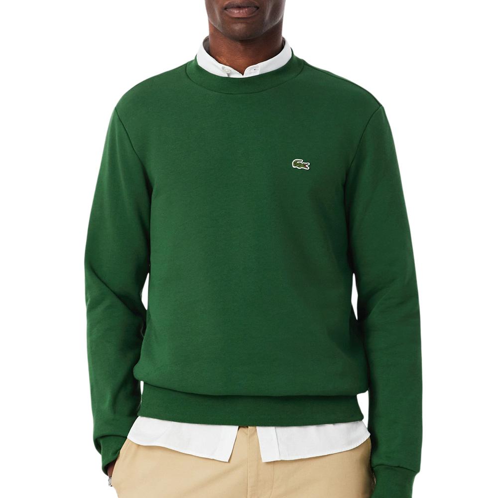 Sweat Vert Foncé Homme Lacoste SH9608 pas cher