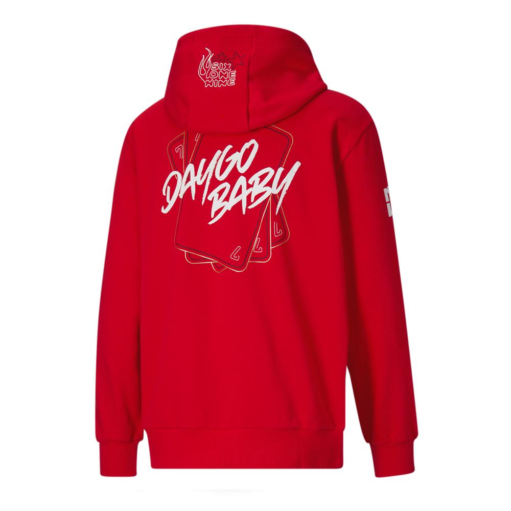 Sweat Rouge Homme Puma Mikey Daygo vue 2