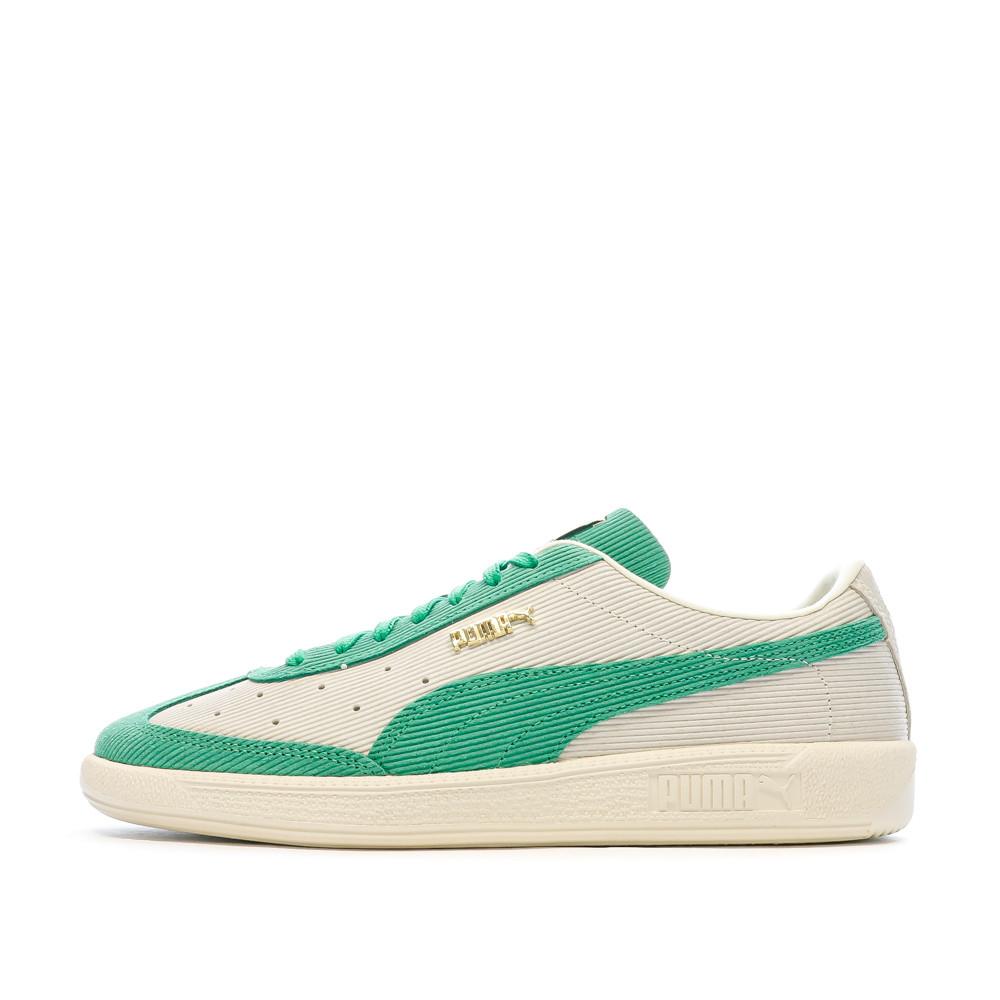 Baskets Grise/Verte Homme Puma Stenzel Cord pas cher