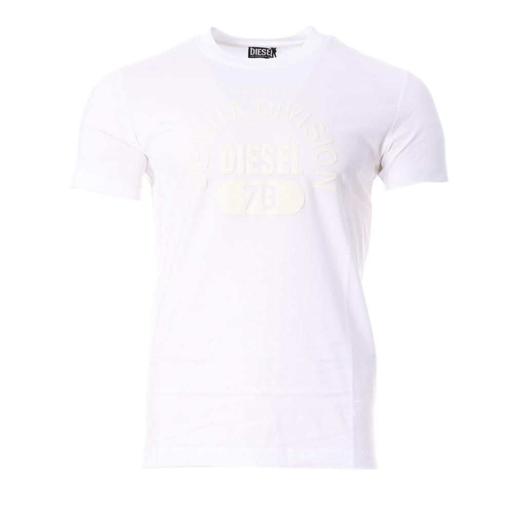 T-Shirt Blanc Homme Diesel A12248 pas cher