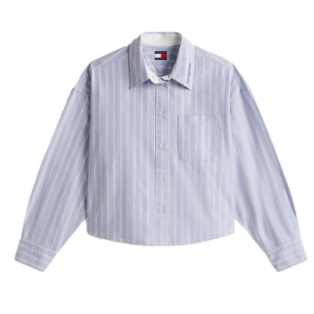 Chemise Bleu Femme Tommy Hilfiger Oxford vue 2
