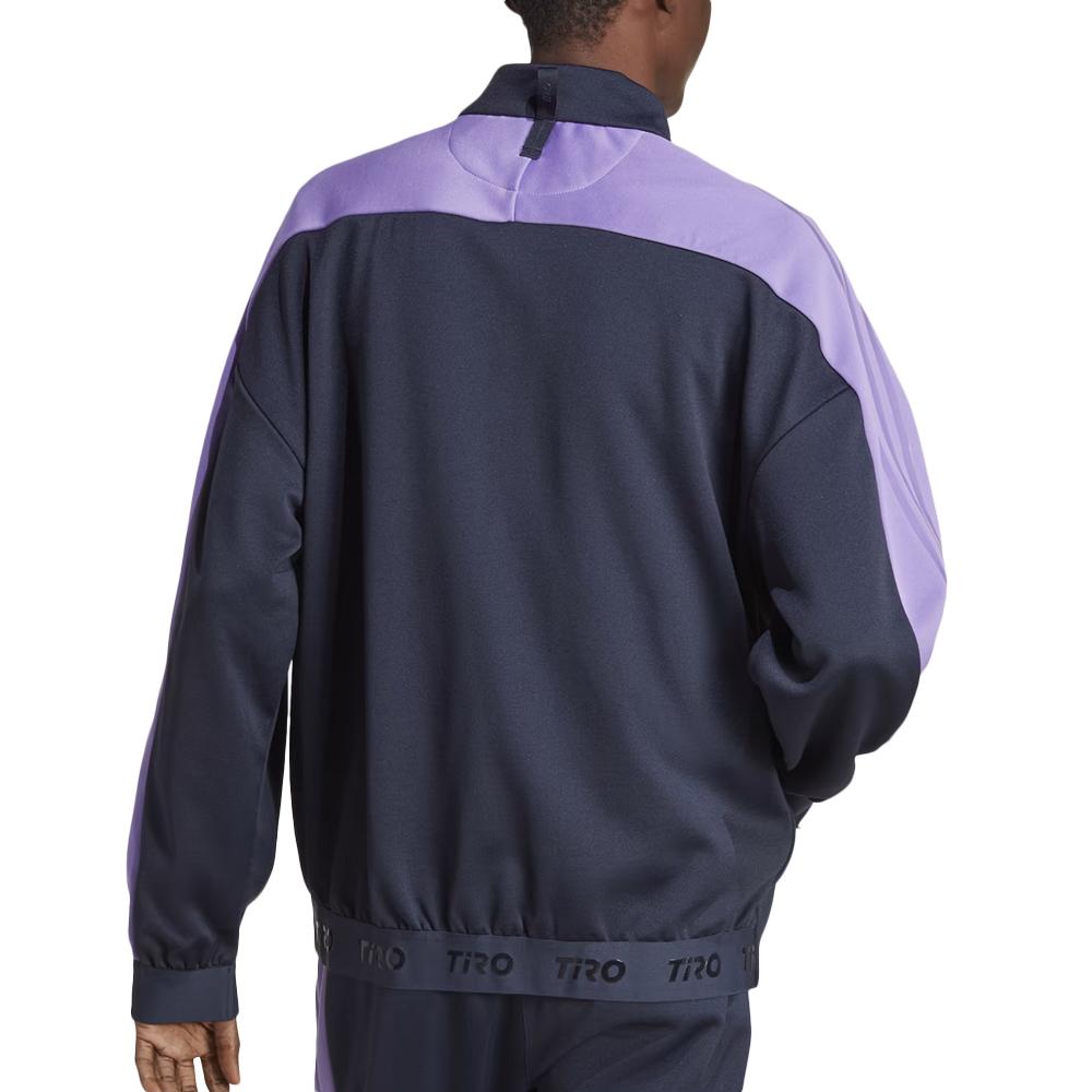 Veste Marine/Violet Homme Adidas M Tiro Tt vue 2