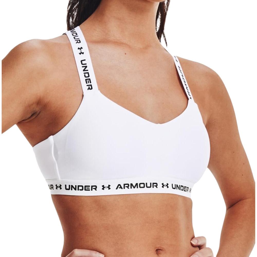 Brassière Blanche Femme Under Armour Crossback Low pas cher