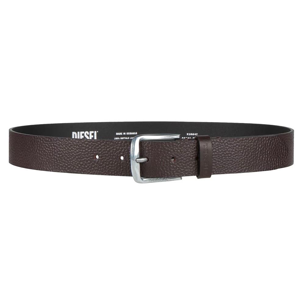 Ceinture Marron Homme Diesel Bbasic Belt X10647 pas cher