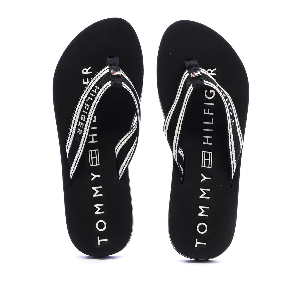 Tongs Noir Femme Tommy Hilfiger Webbing Summer vue 3