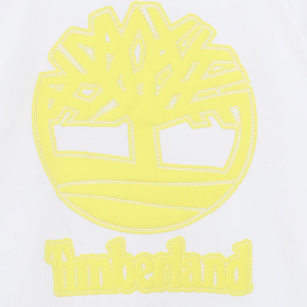 Weiß/Gelbes T-Shirt für Jungen von Timberland T60482 Ansicht 2