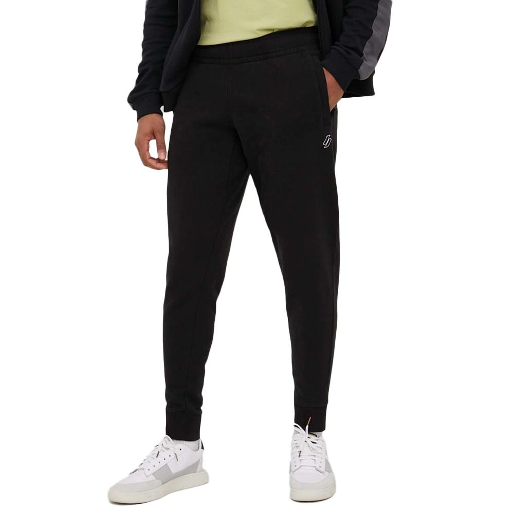 Jogging Noir Homme Superdry Code Essential pas cher