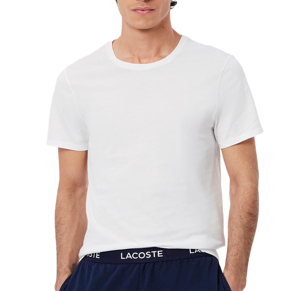 X3 T-Shirts Blanc Homme Lacoste TH9007 vue 2