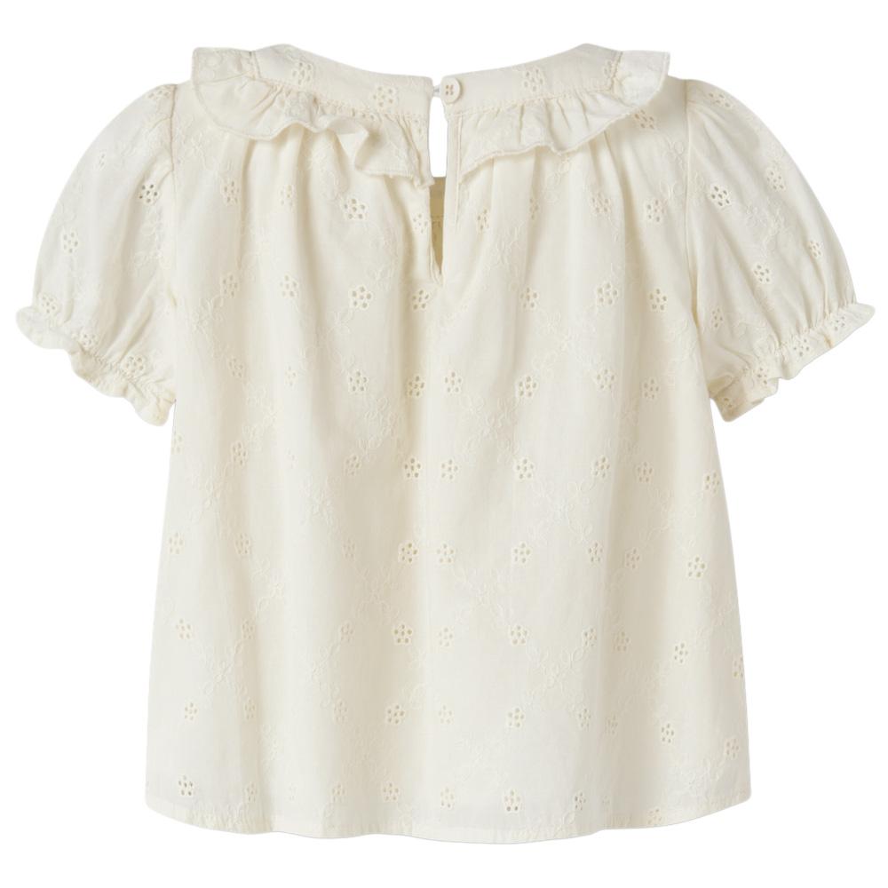 Blouse Blanche Fille Lil' Atelier Hosa Loose vue 2