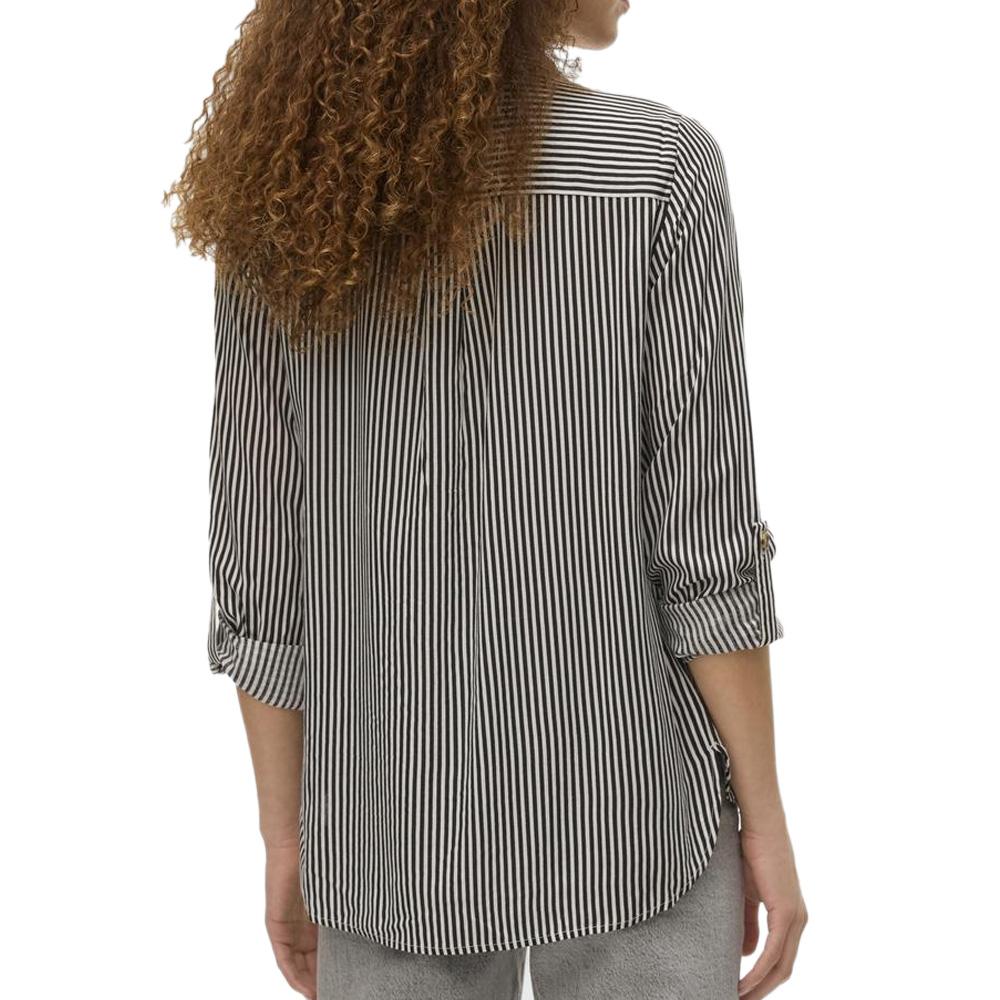 Chemise Chocolat/Blanc Femme Vero Moda Bumpy vue 2