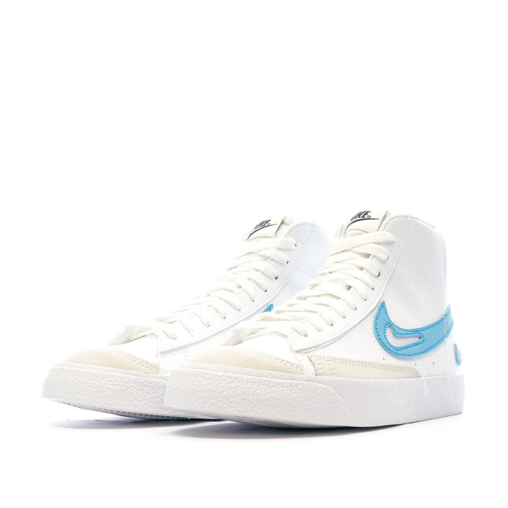 Baskets Blanches Femme Nike Blazer Mid GS vue 6