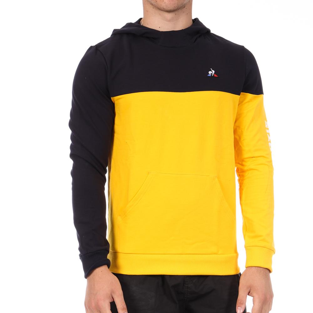 Sweat Marine/Jaune Homme Le Coq Sportif Captain pas cher