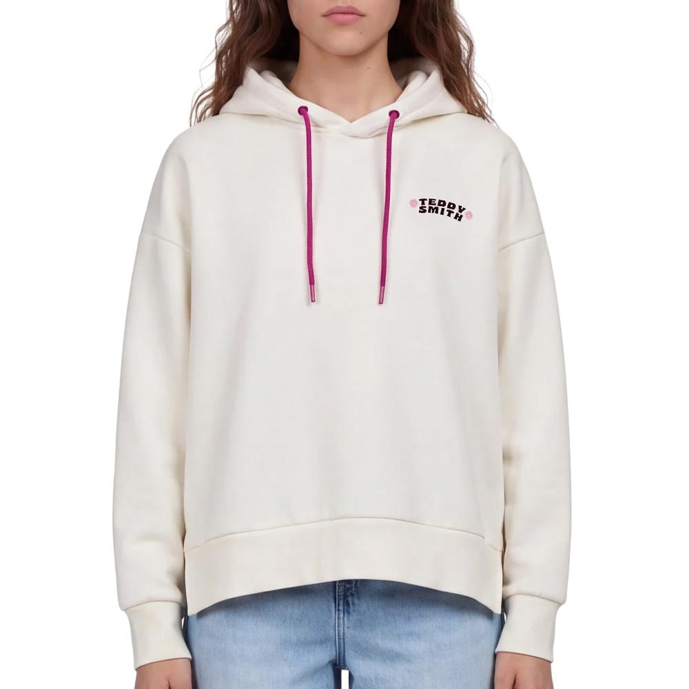 Sweat Blanc Femme Teddy Smith Bird pas cher