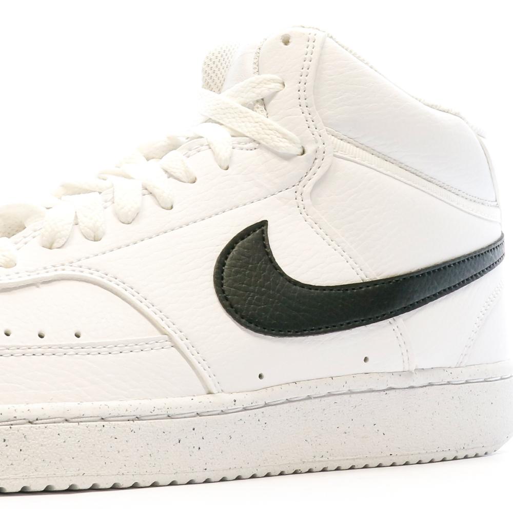 Baskets Blanche/Noir Homme Nike Court Vision Mid vue 7
