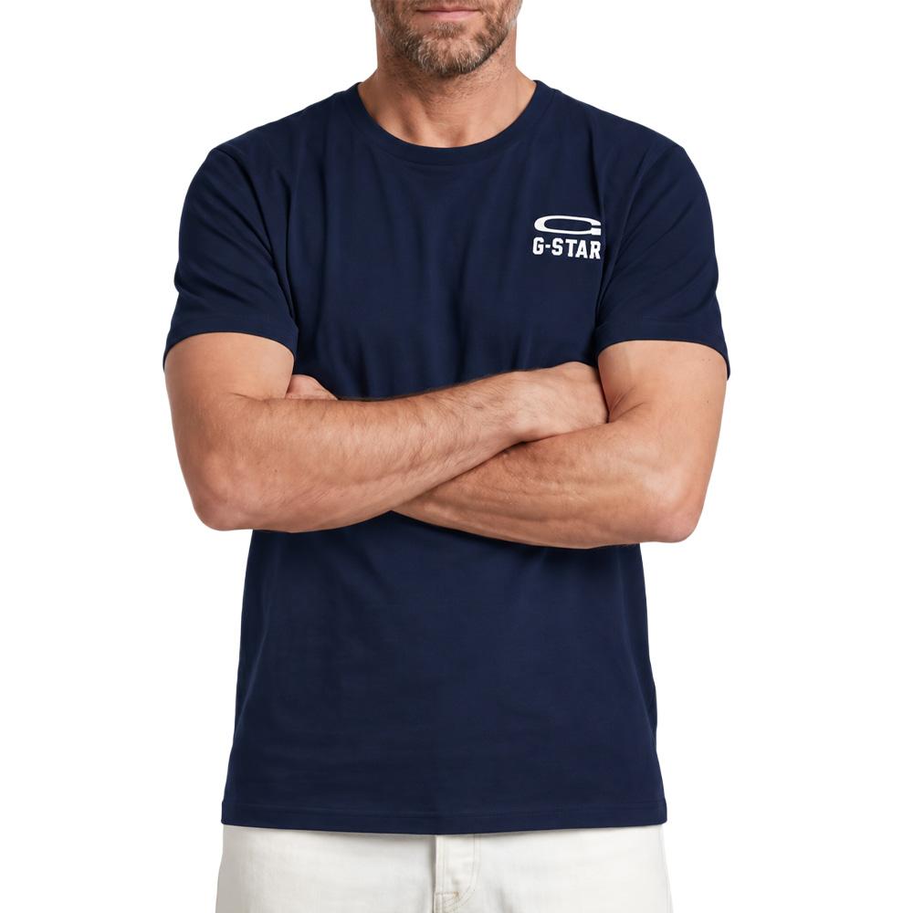 T-shirt Marine Homme G-Star Raw Chestes pas cher
