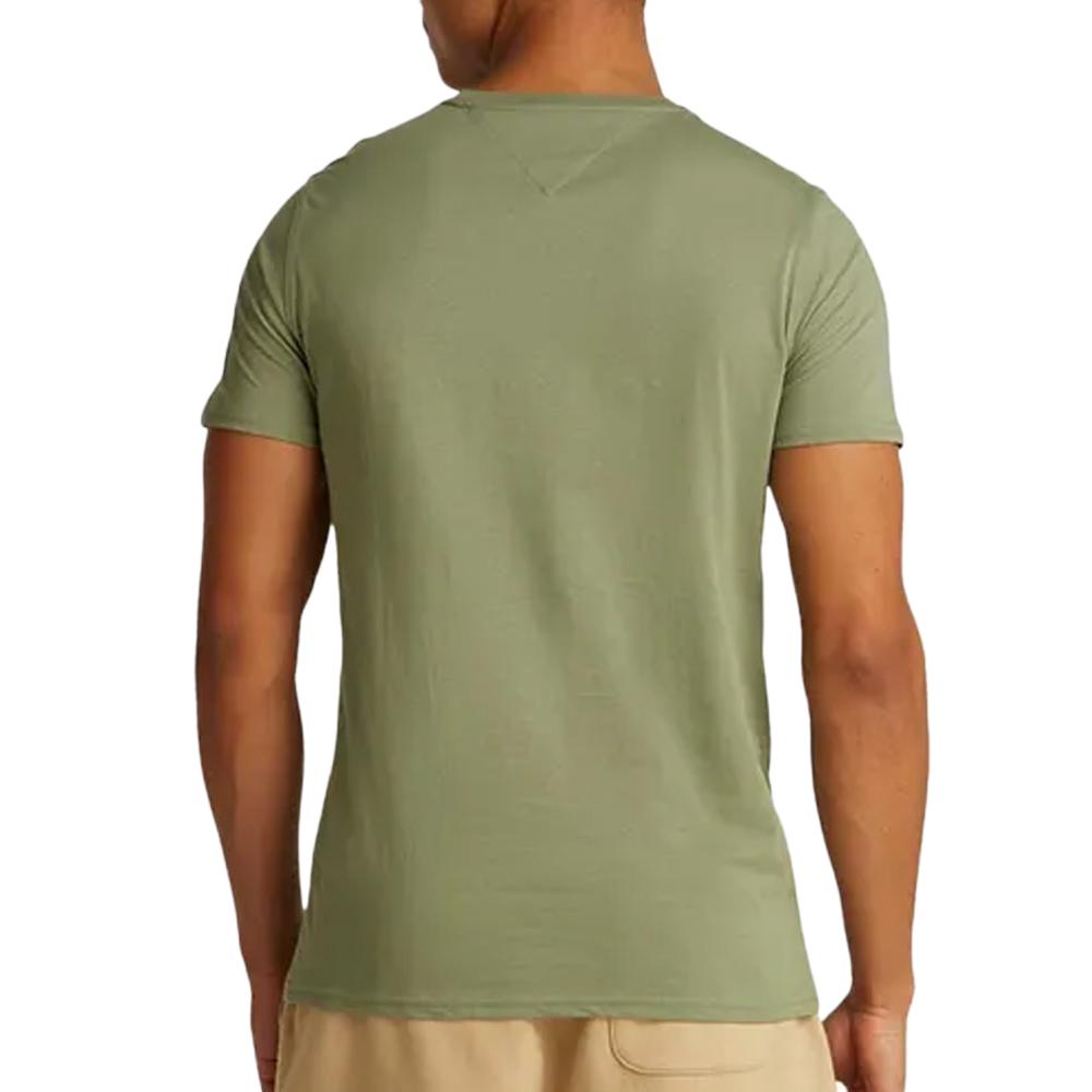 T-shirt Kaki Homme Tommy Hilfiger Tjm Xslim vue 2