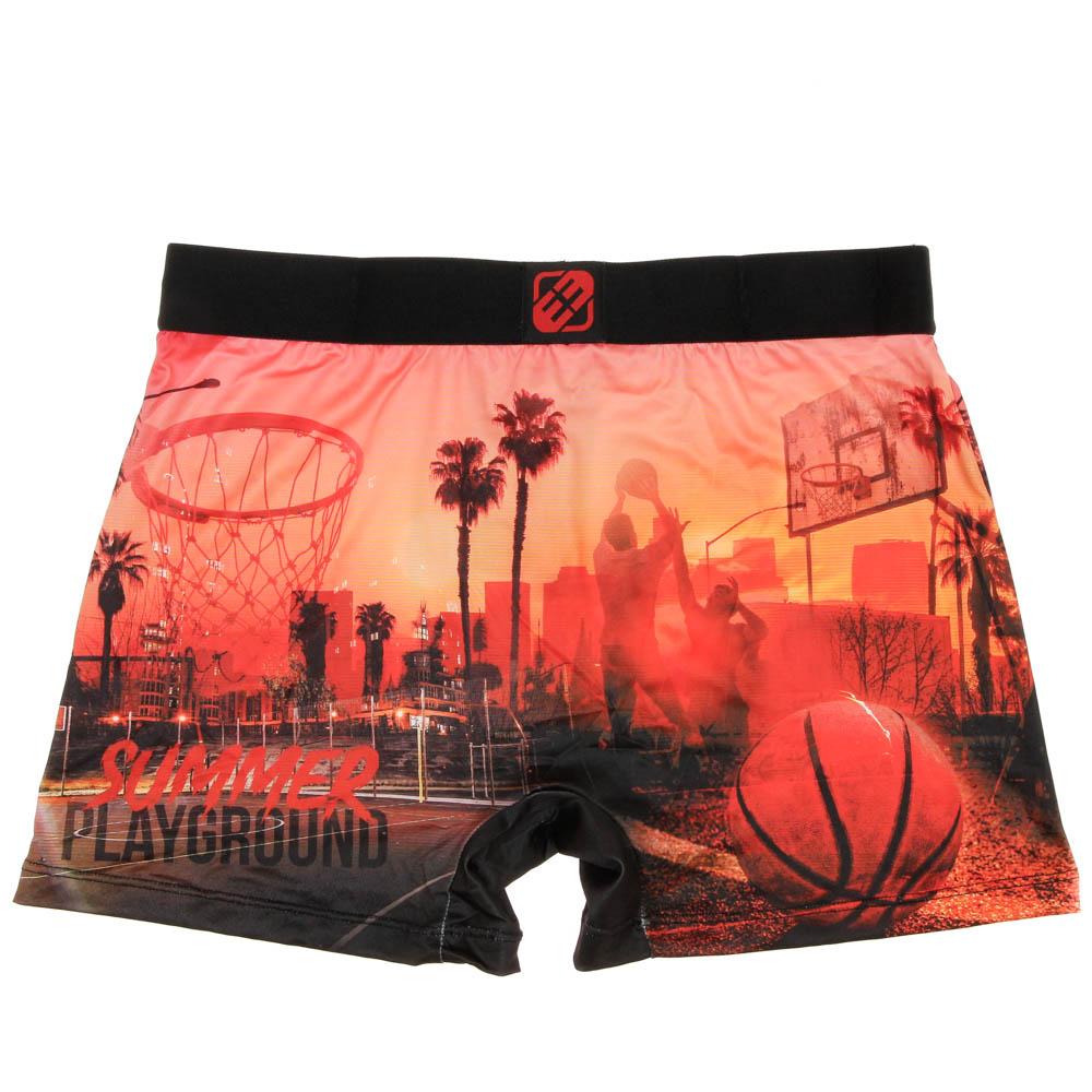 Boxer Noir/Rouge à Imprimés Homme Freegun Bas vue 2