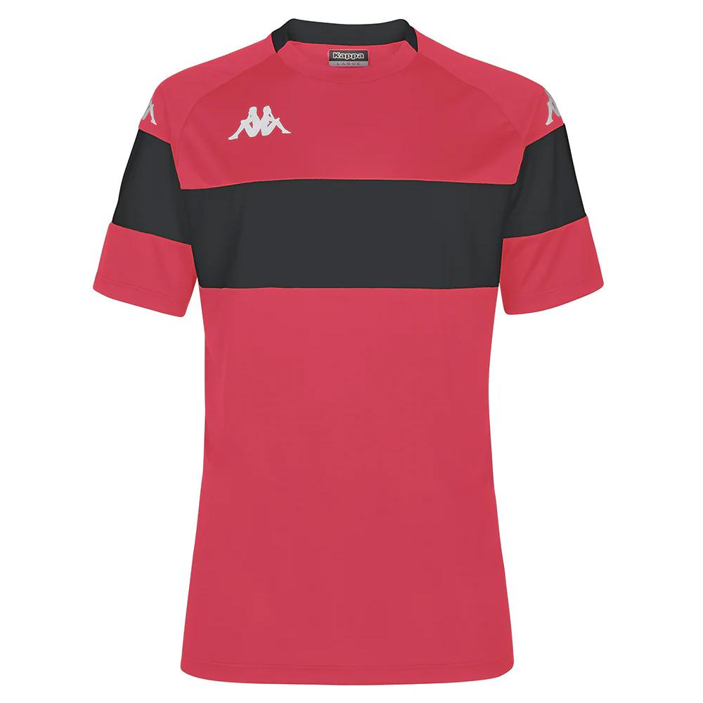 T-Shirt de Sport Rouge/Noir Homme Kappa Dareto 33133WWJR pas cher