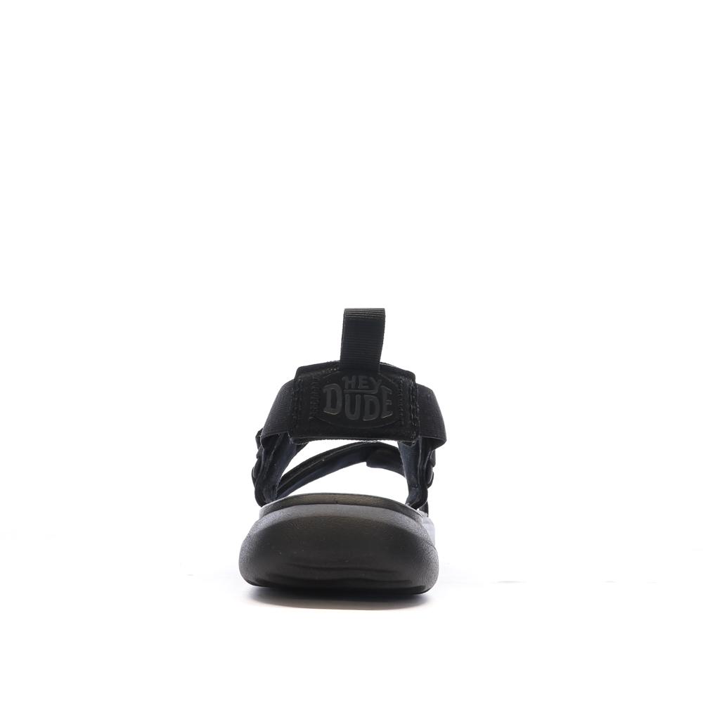 Sandales Noires Homme Hey Dude Carson vue 7