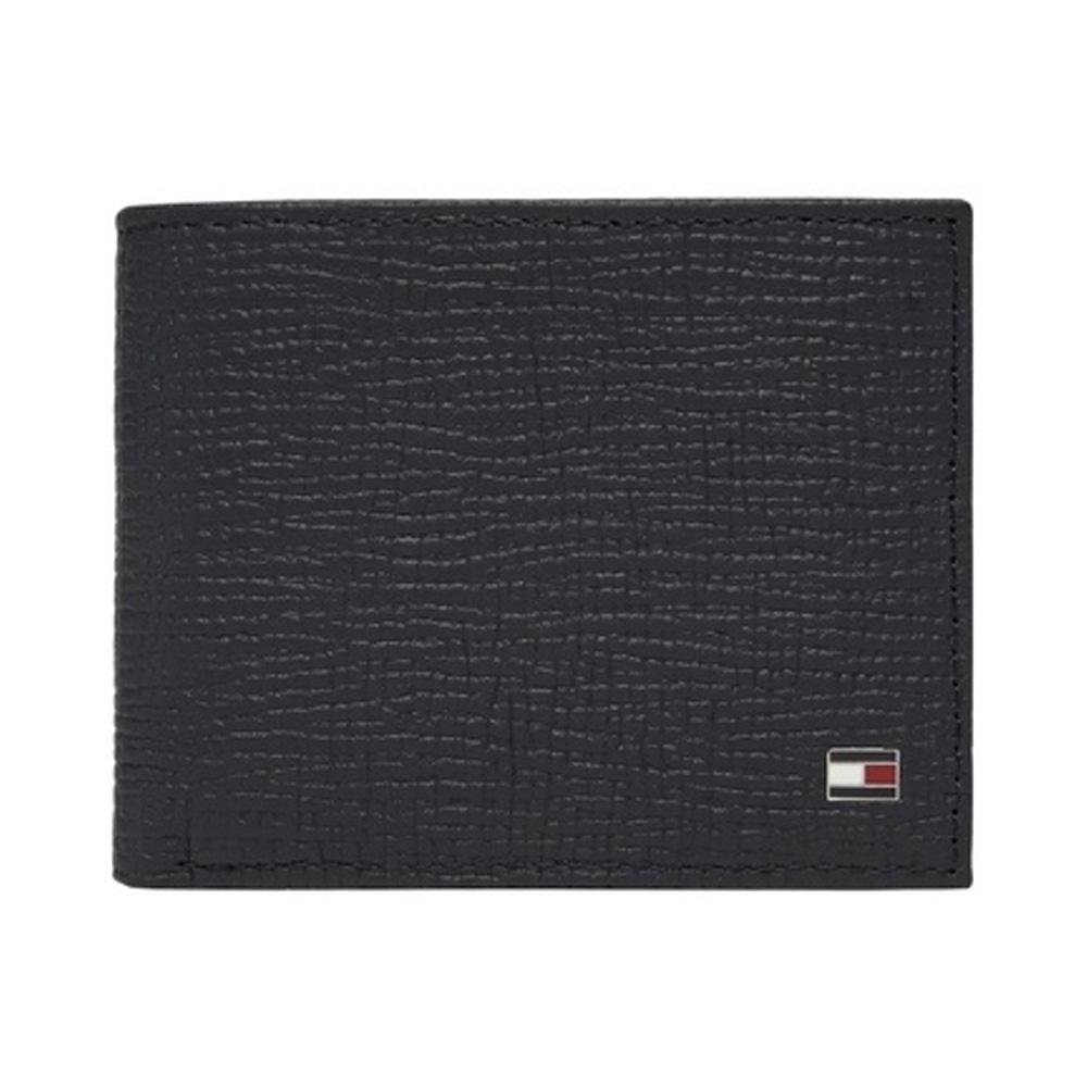 Portefeuille Marine Homme Tommy Hilfiger Th Flag Mini Cc Wall pas cher