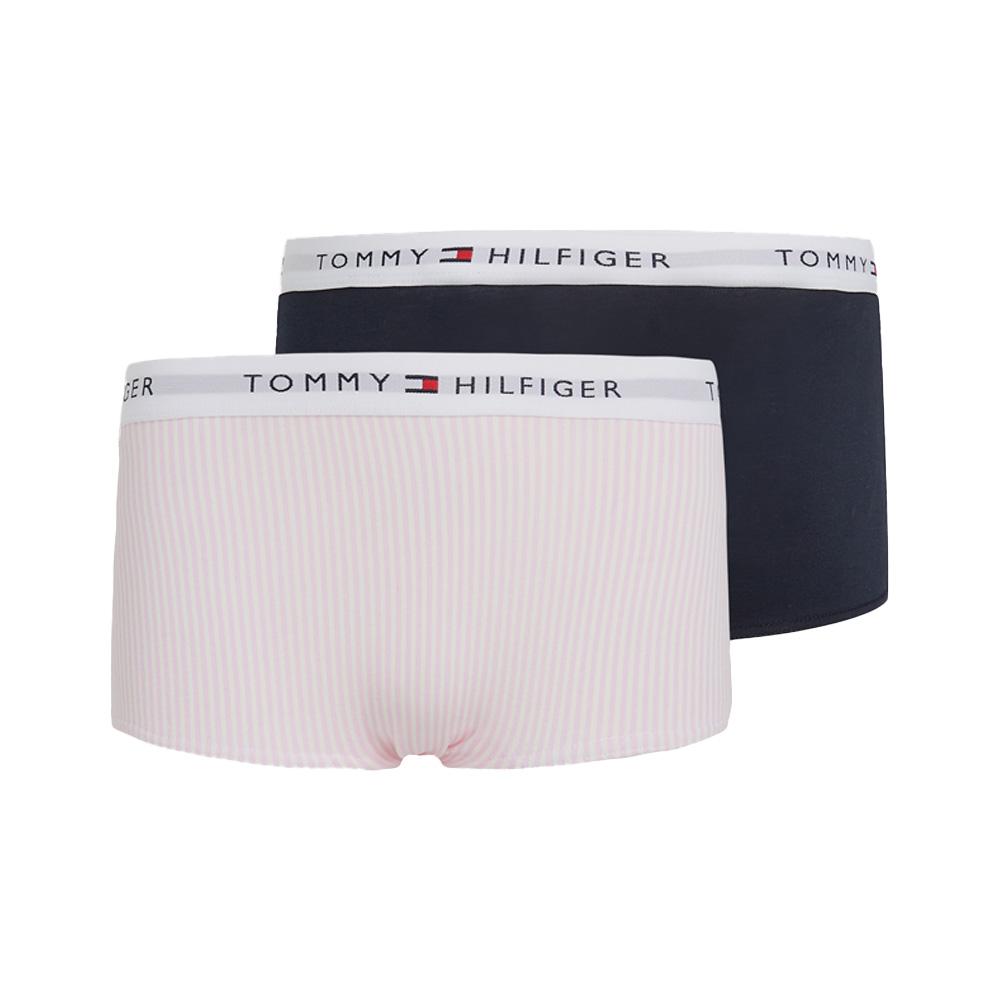 2x Shorty Rose/Marine Fille Tommy Hilfiger UG0UG00753 vue 2