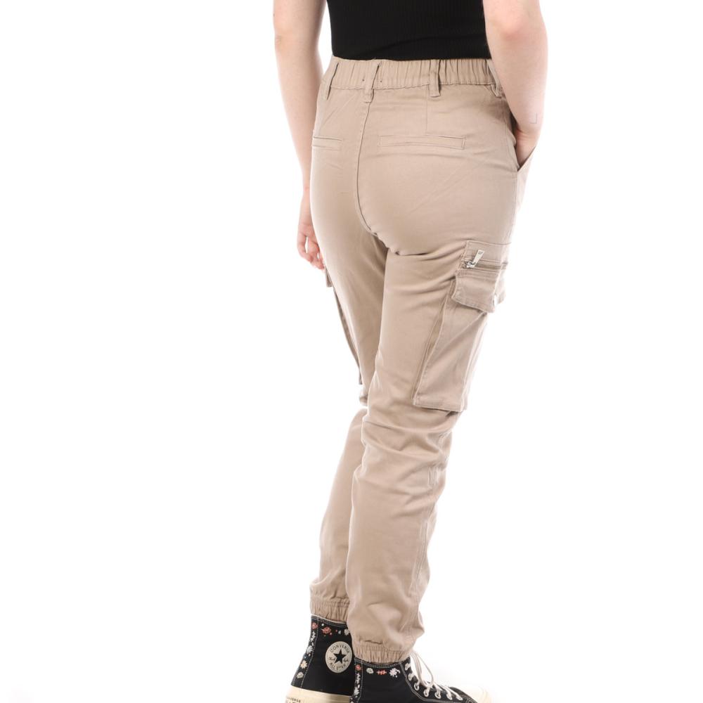 Pantalon Cargo Mom Beige Femme Monday Premium 3669 vue 2