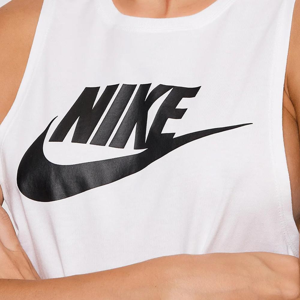 Débardeur Blanc Femme Nike Muscle Futura New vue 3