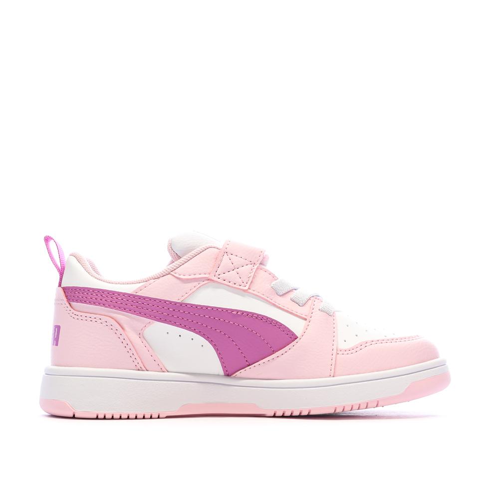 Zapatillas de deporte rosas para niña Puma Rebound ver 2