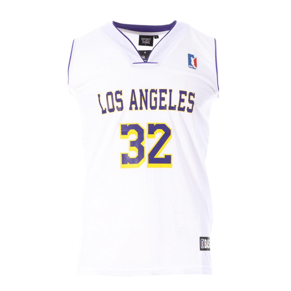 Los Angeles 32 Maillot de basket Blanc Homme Sport Zone pas cher