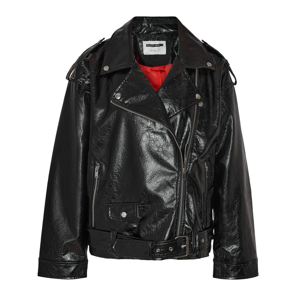 Veste Similicuir Noir Femme Noisy May Paulina Biker pas cher