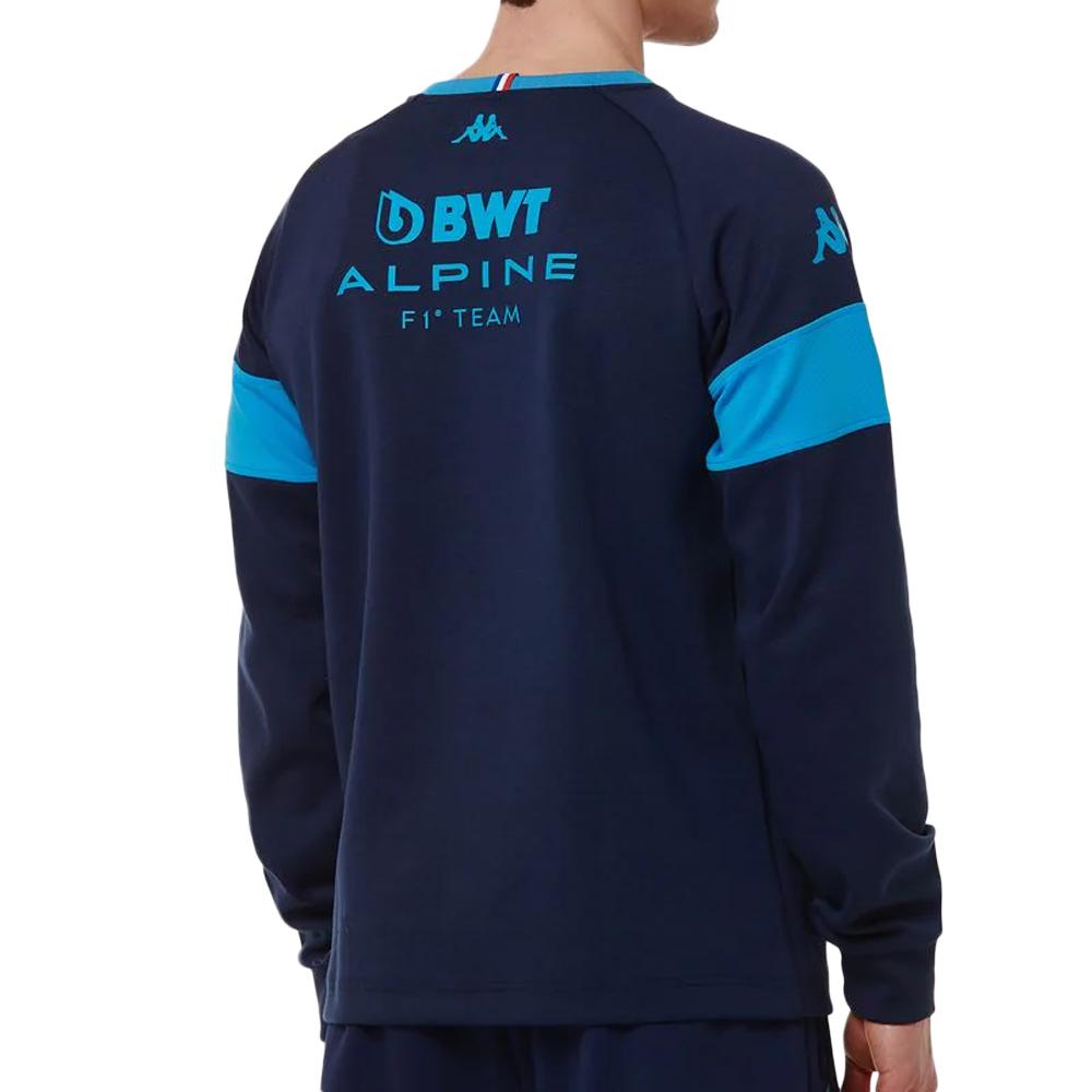 Sweat Marine/Turquoise Homme Kappa Adofod Alpine F1 371R75W vue 2