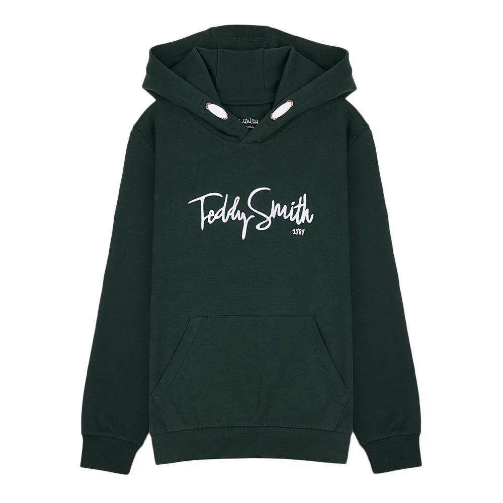 Sweat à Capuche Vert Foncé Garçon Teddy Smith Evry1 pas cher