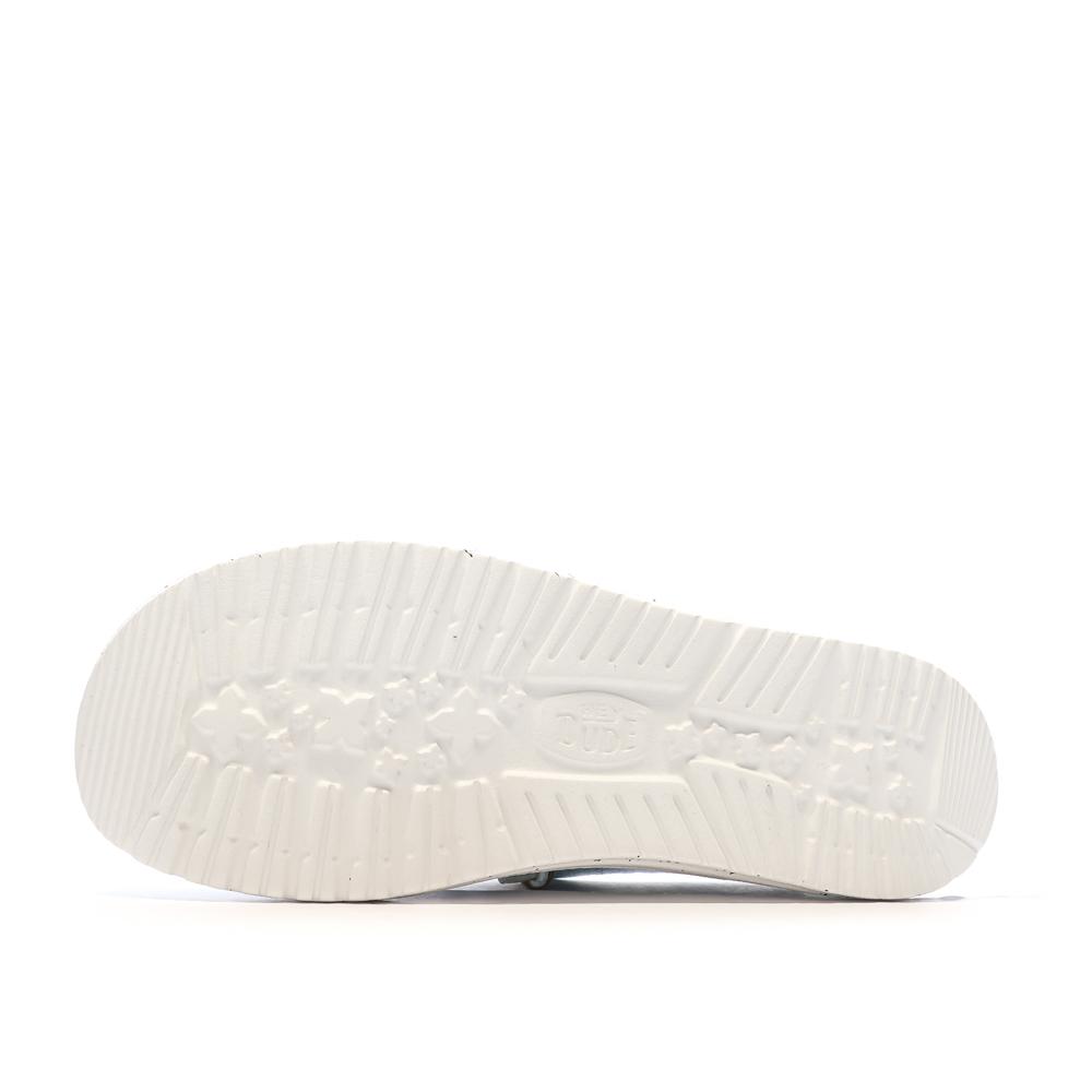 Chaussures Vert d'Eau Femme Hey Dude Wendy Heathered Slub vue 5