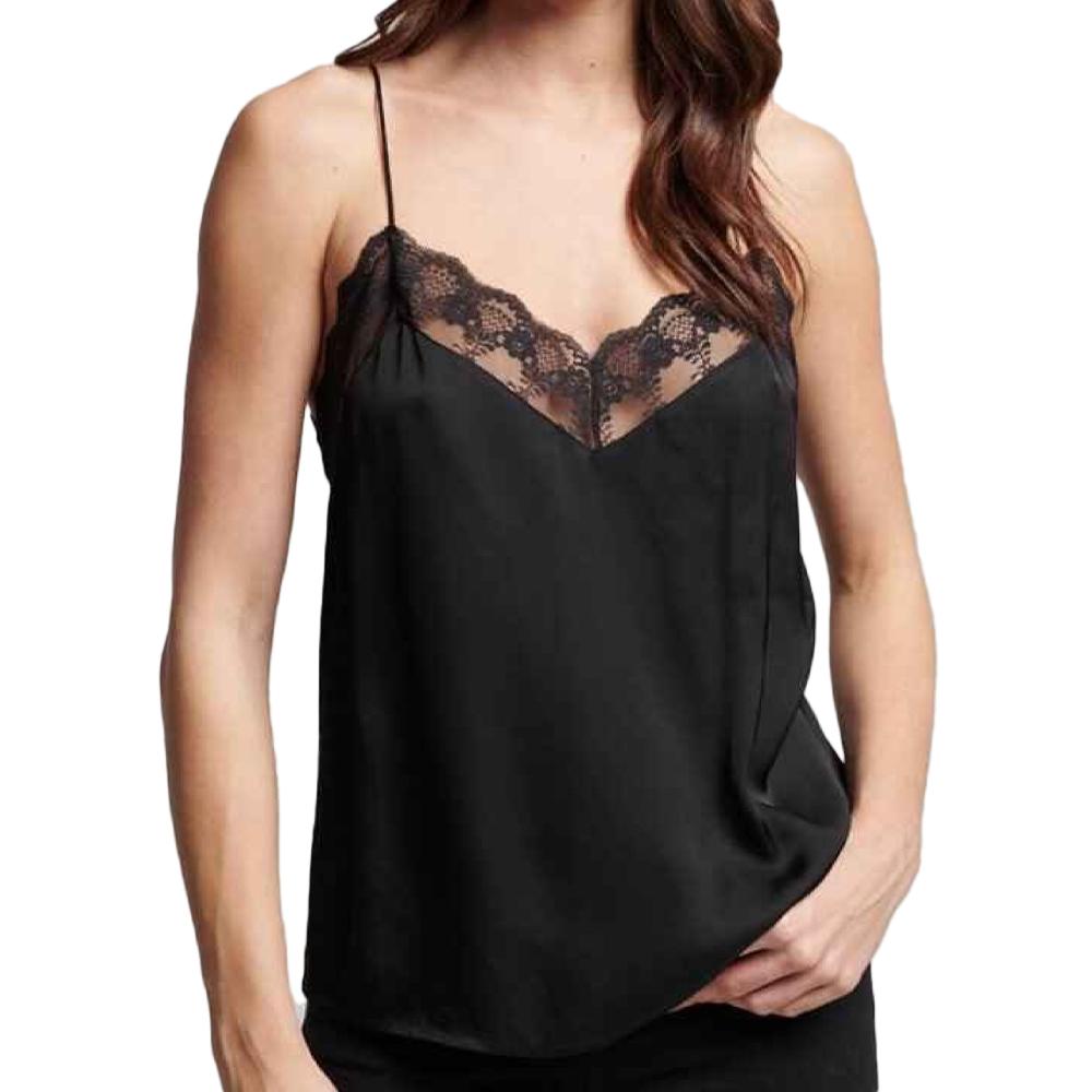 Débardeur Noir Femme Superdry Studios pas cher