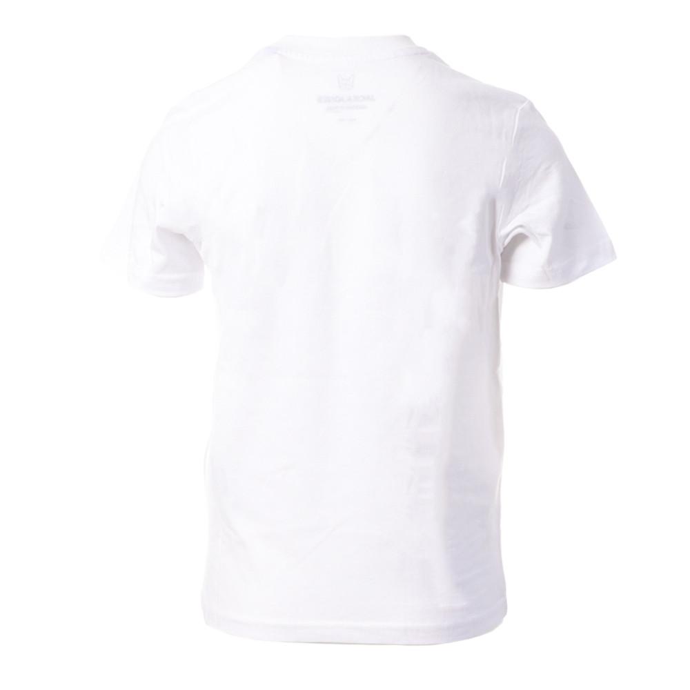 T-shirt Blanc Garçon Jack & Jones Branidng vue 2