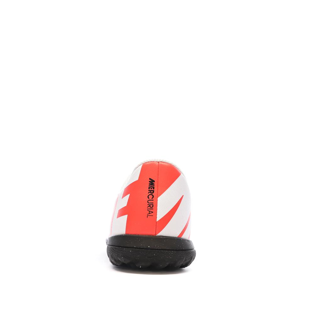 Chaussures de Foot Blanc/Rouge Junior Nike Vapor 15 Club TF vue 3