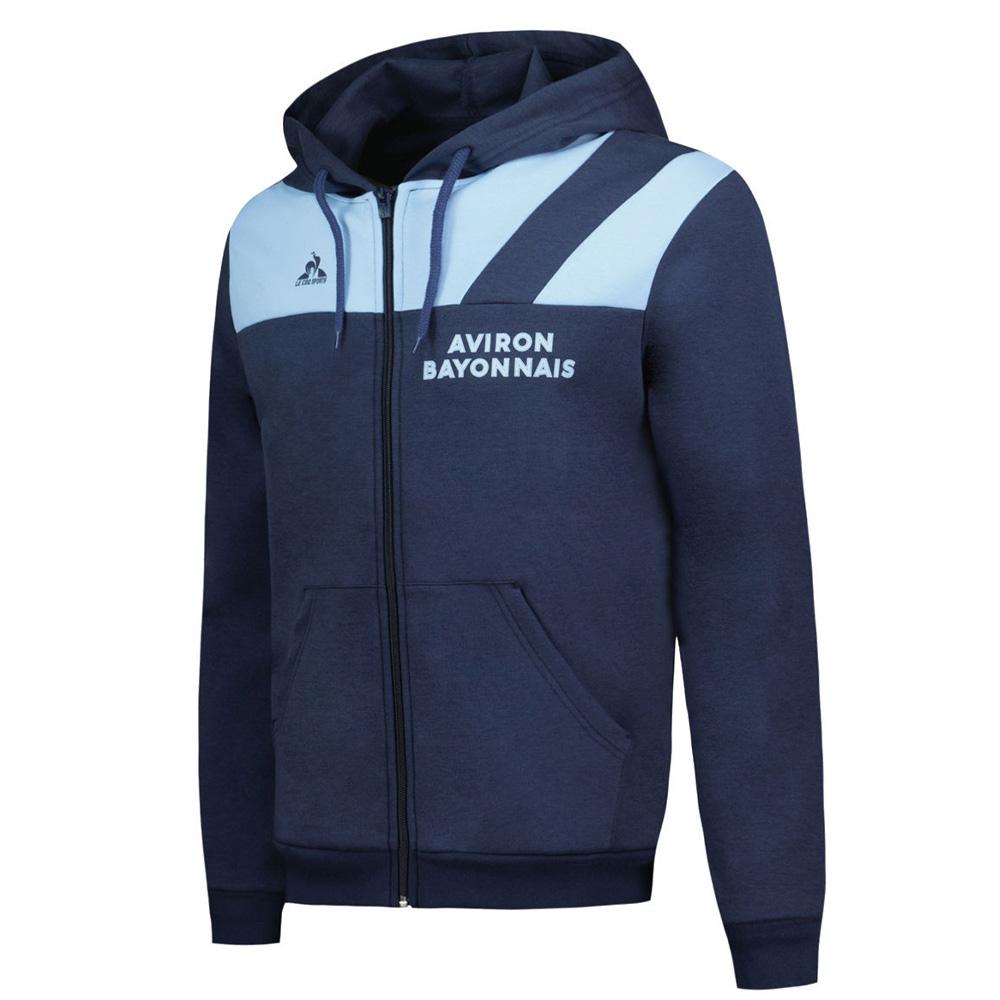 Aviron Bayonnais Sweat Bleu Homme Le Coq Sportif Hoody N°1 pas cher