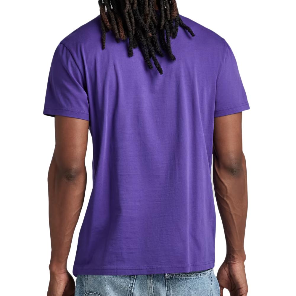 T-shirt Violet Homme G-Star Raw D22776 vue 2